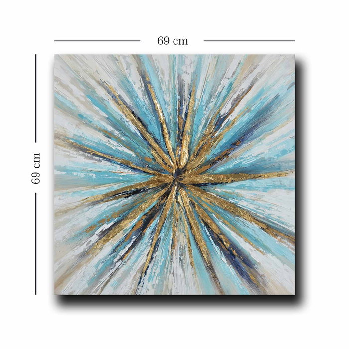 Wallity Cuadro Decorativo sobre Lienzo Multicolor 69 x 69 cm